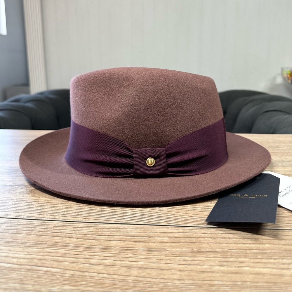 NWT Rag & Bone Trilby Drape Band Hat - Picture 5 of 14